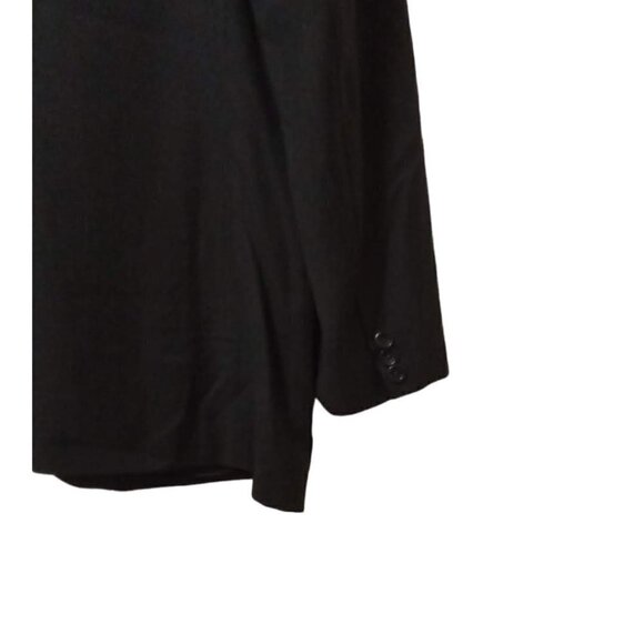 Gianni Manzoni Tendenza Black Single Breasted Italian Wool Blazer Sz 44R - Picture 5 of 9